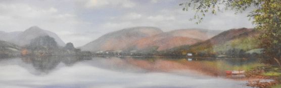 After Jeff Sudders (British b.1944) coloured print 'Grasmere' signed and entitled in pencil to