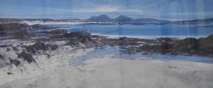 After Alan B Hayman (Scottish b.1947) a limited edition colour print 'The Paps of Jura from