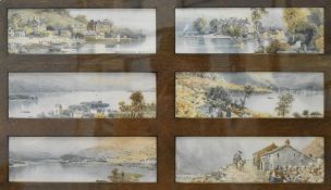 Local interest* an early 20th century framed set of six local landmark prints, to include