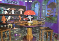 After John Robinson (Contemporary) 'The MushRoom' colour print showing psychedelic mushroom