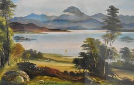 George Willis-Pryce (British 1866 - 1946) oil on board, a Lakeland scene, signed lower left of