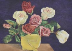 A. Stephens (20th Century) pencil and water colour painting, signed lower right, in an off white