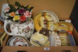 Six assorted Royal Doulton series ware plates, a Wedgwood limited edition 1996/2000 Halleys Comet