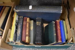 A small selection of books of assorted genre including Wordsworths Poetical Works, An Inland