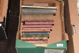 A small selection of books including the Manual of Horse Management ctc 1937 and a copy of Burns