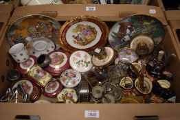 A selection of assorted trinket dishes including Wedgwood, Limoges and Japerware, six small Toby