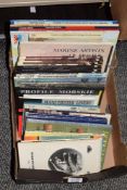 A collection of maritime books including British Destroyers in World War I and II and Marine Artists