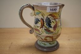 A 1960s Denby Glyn College signed jug, stamped Wade England.