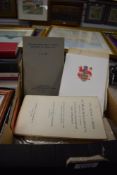 A carton containing a selection of local ephemera including photographs of Milnthorpe etc.