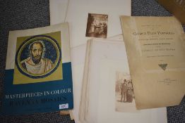 A collection of unbound prints from The George Elliot Portfolio and a copy of Masterpieces In