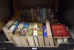 Two cartons of assorted vintage childrens books including The Big Budget For Boys, The Big Book of