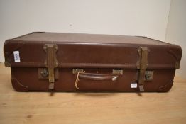 A vintage suitcase.