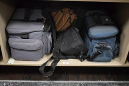 Four various camera bags