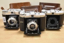 Two Franka Solida I folding cameras and a some Solida I parts