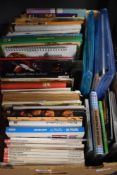A carton of assorted cookery books including a quantity of slimming group books.