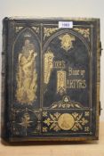 Foxe's Book of Martyrs having leather binding and metal closure.
