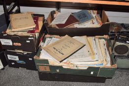 A large quantity of assorted sheet music and music books.