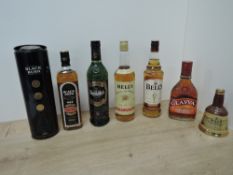 Four bottles of Whisky, Glenfiddich 12 Year Old Special Reserve, 40% vol, 70cl, Bushmills Black Bush