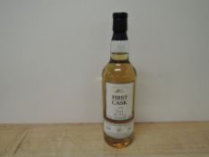 A bottle of First Cask 1986 Speyside Malt Whisky, distilled 11th September 1986, an unblended cask