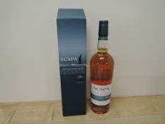 A bottle of Scapa The Orcadian 16 Year Old Single Malt Scotch Whisky, 40% vol, 70cl, in card box