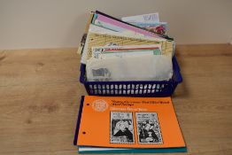 A box containing various stamps, to include Christmas stamp issues, Jersey, Isle of man ect