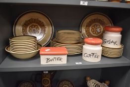 A vintage Nikko part dinner service, to include Hornsea butter, coffee and sugar dishes, (37).