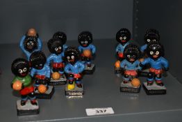 A group of eleven Robertson's Jam advertising 'footballer' figures