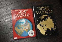 A large Atlas of the World Concise Edition book, sold together with another large Atlas of the World
