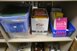 Three boxes containing various British and European maps, to include the Yorkshire dales,
