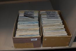 POSTCARDS, 2 BOXES OF APX 1400 MIXED & TOPOGRAPHICAL POSTCARDS 2 Boxes with an estimated or so