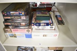 Nine modern Jig-saws including Waddingtons De-Luxe Great Western Railway x2, Waddingtons Summer of