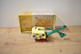 A Dinky Supertoys die-cast, 975 Ruston Bucyrus Excavator, yellow cab, green shovel and red