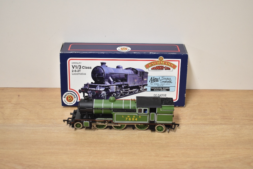 A Bachmann 00 gauge 31-600 LNER 2-6-2 Tank Locomotive 7684, boxed with internal packaging present,