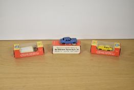 Three Fun-Ho Die-casts, No 40 Artic Milk Tanker, No 41 Zodiac MK IV blue and No 43 E Type Jaguar