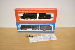 Two 00 gauge Loco & Tenders, Hornby R857 BR 2-6-0 Ivatt Class 46400 and Airfix 54121-3 BR 4-6-0