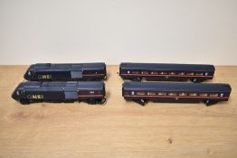 A Hornby 00 gauge R2917 GNER Four Car Train Pack, internal packaging present and part boxed, very