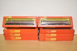 Eight Hornby 00 gauge Carriages, R747 LMS x6 and R748 LMS x2, all boxed, all very little use