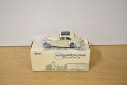 A Lansdowne Models (Brooklin Models) 1:43 scale die-cast, LDM 53a 1939 MG SA Saloon, cream, in