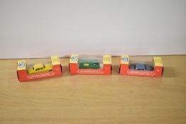 Three Fun-Ho Die-casts, No 20 Thames Freighter Van, No 23 Mark 10 Jaguar blue and No 23 Mark 10