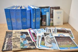 A collection of Manchester City Football Programmes mainly 1970's in 7 official albums and loose