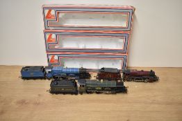 Three Lima 00 gauge Loco's & Tenders, 205119 MWG 2-6-0 13000, 205104 MWG 4-6-0 BR King Charles II