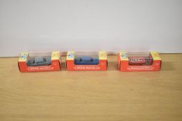 Three Fun-Ho Die-casts, No 24 Chevrolet Bel-Air light blue, No 24 Chevrolet Bel-Air dark blue and No