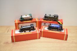 Four Hornby 00 gauge Tank Engines, R150 0-4-0 Lancashire & Yorkshire, R153 0-4-0 Tolgus Tin Co, R255