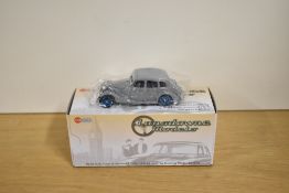 A Lansdowne Models (Brooklin Models) 1:43 scale die-cast, LDM 91 1936 Riley Adelphi Saloon, grey, in
