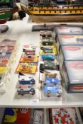 Twelve EFSI Die-casts including 106, 110, 520, 606 along with two Faller Hit Car Die-casts, 3450
