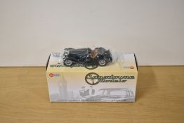 A Lansdowne Models (Brooklin Models) 1:43 scale die-cast, LDM 63b 1938 AC 16/80 Sports Roadster, Top