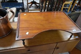 A 19th Century mahogany bed tray