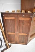 A 19th Century mahogany corner cupboard