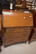 An early 20th Century mahogany bureau, width approx. 69cm