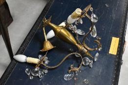 A selection of wall light fittings